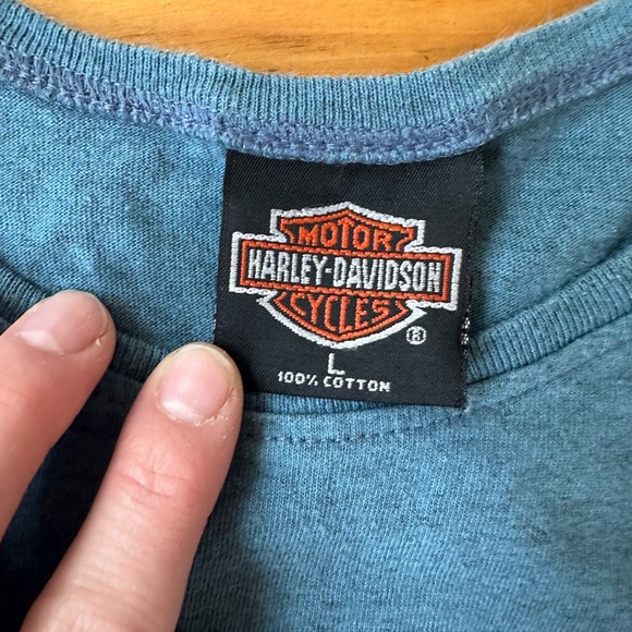 Harley Davidson Logo Crop Top (ALTERED) - Picture 3 of 4
